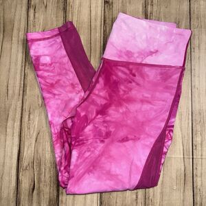 Zyia Active Fuchsia Hendrix Mesh Light n Tight Hi-Rise Capri 20.5” - Size 2
